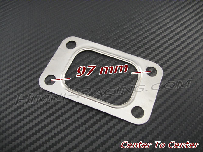 T3 T3/T4 Turbo Turbine Inlet Manifold Gasket - Undivided SS - Click Image to Close